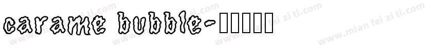 carame bubble字体转换